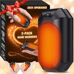 2 Pack Hand Warmers Rechargeable, Electric Hand Warmer Reusable, USB Handwarmers,Outdoor/Indoor/Golf/Camping/Hunting/Pain Relief/Watch Football/Baseball/Warm Gifts for Men Women Kid Birthday Christmas