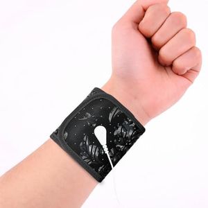 Grounding Wrist Strap, Grounding Strap, Patterned Grounding Wristband, Grounding Therapy Wrist Support Brace，Grounding Electric Carbon Leatherette for Better Sleep, Relieve Pain and Inflammation