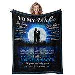 Gifts for Wife, Wife Gifts, Wife Birthday Gift Ideas, Cool Anniversary Wedding Romantic Christmas Birthday Gifts for Her Women Wife from Husband, Best Wife Presents, to My Wife Blanket 60"X 50"