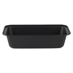 SALTER BW12552EU7 Bakes Loaf Tin - 27cm Non-Stick Bread and Cake Pan Deep Baking Pan Oven Safe up to 220°C, PFOA Free, Bakeware for Lemon Cake, Fresh Loaf, Banana Bread, Black