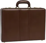 Mcklein Usa Daley, Top Grain Cowhide Leather, Leather 3.5" Attaché Briefcase, Brown, One Size, 80434