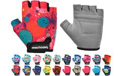 meteor Kid Cycling Gloves With Short Half Fingers Fastened Children Kid Child Bike Safety Accessories Hand Protect