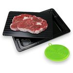 Ace and Olive Rapid Meat Defrosting Tray Fast Thawing Board & Non-Stick Defroster Plate for Frozen Food – Quick, Safe & Natural Thaw Plate with Drip Tray, Easy to Clean