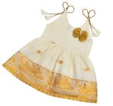 Sathiyas Baby Girls Onam Special Kerala Cotton Dress (9-12 Months, BigJari)