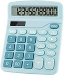 Office Dual Power Basic Desk Calculator (Blue)