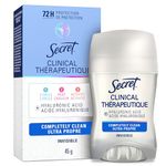 Secret Clinical Strength Invisible Solid Antiperspirant and Deodorant, Completely Clean, 45 g
