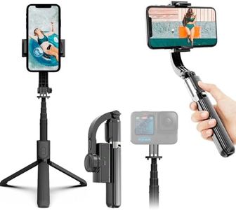 SRIKEKL Gimbal Stabilizer for Smartphone,Selfie Stick Tripod with Remote Control,Auto Balance 360° Rotation, 1-Axis Phone Gimbal for Group Selfies Live Streaming Tiktok Video Recording