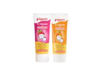 Pigeon Strawberry & Orange Toothpaste for Babies & Kids 45 g (Pack of 2) | Fluoride & SLS Free | Colour & Paraben Free | pH-Balanced Gentle Oral Care