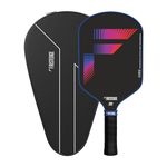 FIRSTEDGE VeloFlex USAPA Approved T700 RAW Carbon Fibre (Spin & Textured) Thermoformed Pickle Ball Racket | Carbon Friction Surface | Elongated Handle Pickle Ball Paddle PU Cover Included