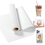 LIKCUT Permanent Vinyl 12" x 15ft, Glossy White Adhesive Vinyl Roll for Cricut & Silhouette Cameo Cutting Machine, Ideal for Brithday & Party Home Decor, DIY Mug & Ceramic