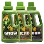 Emerald Harvest Grow Micro Bloom Nutrients Bundle Set Combo Base 0.95 L