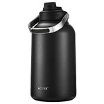 AOZEX 1 Gallon Water Bottle, Big Stainless Steel Water Bottles Metal 1 Gallon Water Jug for Drinking, Large 128 oz Insulated Water Bottle Camping Water Jug 1 Gallon Jug Sports One Gallon Water Bottle
