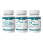 Tested Nutrition Tested Combo Pack | Tested Beta-Alanine 180 Capsules, Tested Creatine Hydrochloride (HCL) 240 Capsules, Tested L-Citrulline 240 Capsules (Tested Performance Combo Pack)