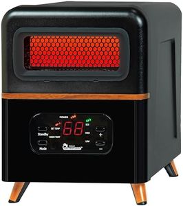 DR. INFRARED HEATER DR-978 New Upgraded Dual Heating Hybrid Portable Infrared Space Heater, 1500W with Remote