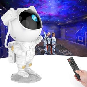 Astronaut Star Projector, Galaxy Projector with Timer and Remote Control, 360°Adjustable Designs, Bedroom LED Night Light, Nebula Lamp for Home Theater, Astronaut Projector