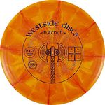 Westside Discs Origio Burst Hatchet Fairway Disc Golf Driver | Great for Beginners | Easy to Throw Frisbee Golf Disc | 170g Plus | Stamp Color and Burst Pattern Will Vary (Orange)
