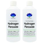 Food Grade Hydrogen Peroxide - Purest Grade 12% (<11.99%) - 1 Litre - Non Stabilised - Contains Zero Additives - 40 Vols