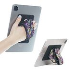 TFY Floral Padded Hand Strap Fastening Tape Adhesive Patch - DIY Detachable Holder for Smartphones, Tablets Compatible with iPad Pro 12.9 in/Mini 6 / Air 5 / iPad 9th Gen/Galaxy/Fire and More