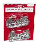 Holiday Time 150 Ornament Hooks, Silver