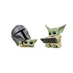 Star Wars The Bounty Collection Series 3 The Child Figures 2.25-Inch-Scale Helmet Peeking, Datapad Tablet Posed Toys 2-Pack, Ages 4 and Up