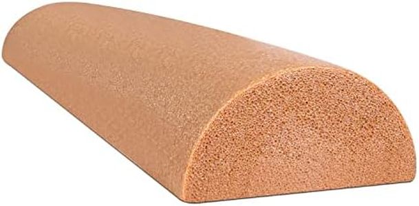 CanDo Beige PE Foam Rollers for Muscle Restoration, Massage Therapy, Sport Recovery and Physical Therapy 6" x 36" Half-Round