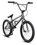 Mongoose Title Pro BMX Race Bike, 20-inch Wheels, Beginner Riders, Lightweight Tectonic T1 Aluminum Frame and Internal Cable Routing, Charcoal