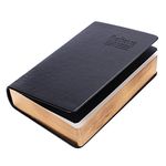 Soft Leather Ultra Thick Notebook Notepad Blank Bible Study Notebook Journal Diary Bible Marker Drawing Writing Notepad Sketchbook with Ribbon Marker 480 Pages for Religious Women or Men