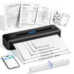 Phomemo M832 Portable Printer, Inkless Thermal Printer for Phone Laptop, Portable Printers Wireless for Travel, Support US Letter & A4 Thermal Paper, Bluetooth Small Printer for Mobile Office Car Home