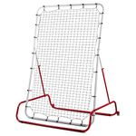 FITPLAY Pitch Back Baseball/Softball Rebounder, 6x4Ft Baseball Rebounder Net with Wheels, Adjustable Angles Softball Pitch Back Net Practice Pitching, Catching, Throwing, Easy to Move