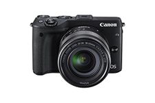 Canon EOS M3 18-55 Black Mirrorless Camera Kit with EF-M 18-55mm Image Stabilization (is) STM Lens, Wi-Fi Enabled