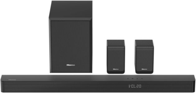 Hisense 5.1 Soundbar – AX5100G, Black Surround Sound System