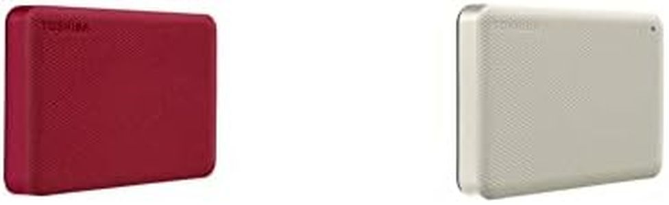 Toshiba Canvio Advance 8TB Portable External Hard Drive USB 3.0, Red and White