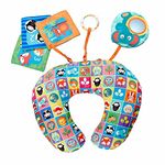 Chicco Boppy Tummy Time Pillow, Multicoloured | Safe, Tummy Time Play, Soft, Detachable Toys