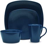 Noritake NoN Swirl 4-Piece Square Place Dinnerware Setting in Blue