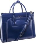 McKleinUSA 94337 Lake Forest Women's Leather Case with Removable Sleeve, Navy