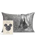 Mickey/Minnie x Kitsch Satin Pillowcase with Zipper - Softer Than Silk Pillow Cases for Hair & Skin Cooling Pillow Cases Covers | Satin Pillow Cases Standard Size (Minnie-Malist, 1 Pack)