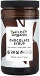 Wildly Organic Chocolate Syrup 40 Oz, 2.5 lbs Organic, Fair Trade, Non-GMO, Kosher, Vegan, Agave Syrup, Premium Rich Chocolate Flavor Perfect for Ice Cream, Baking, Coffee, Milk, Mocha, & Hot Cocoa