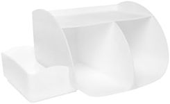 Ubbi Diaper Caddy Organizer, Stores Baby Diapers, Wipes & Baby Accessories, White