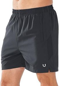 NORTHYARD Men's 5'' Running Shorts Athletic Workout Gym Quick Dry Short for Tennis Active Training with Pockets DARKGREY-XL