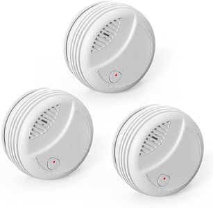 3 Pack Wireless Smoke Detectors for Home,Photoelectric Wireless Fire Alarms 10 Year Battery Powered Design(not Included),Portable Operated for Travel,Attic Fire Alarm Universal RV Smoke Detector
