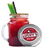 Lucky’s Speed Sauce 8oz Rim Job Spicy Salt Caesar Rimmer for Caesars, Bloody Marys, Cocktails - Premium Glass Rimming Seasoning with Spices, Salt, Pepper - Garnish for Drinks, Alcohol Accessories