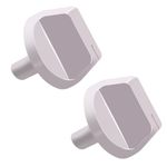 2Pcs WJ12X24802 Air Conditioner knob Compatible with GE Air Conditioner Parts, WJ12X24802 Replacement Knob fits for Washer, Washing Machine, Agitator Washing Machine - White