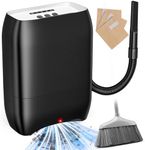 LyriFine Touchless Vacuum Automatic Dustpan, 3-Pack Dustbags Automatic Dustpan with Nozzle Attachment, Auto Sensors Hair Vacuum for Salons, 2 Cleaning Modes Electric Dustpan for Floors Pet Hair Food