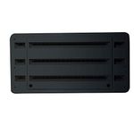 Dometic 3109349.065 Refrigerator Upper/Lower Plastic Side-by-Side Vent - Black