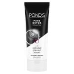 POND'S Pure Detox, Facewash, 150G, For Fresh, Glowing Skin, With Activated Charcoal, Daily Exfoliating & Brightening Cleanser, Pollution Clear Face Wash