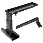 DICATTE Heavy-Duty Ladder Extender, Made of high-Strength Steel, Support 16.7"-32.2 "Horizontal and 11.1"-18.5" Vertical Height Adjustment, with Non-Slip Mat,for Single and Extension Ladders