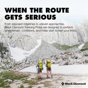 Black Diamond Distance Carbon FLZ Trekking Poles, 125cm – Ultra Lightweight, Foldable, Adjustable, Desert Sky (Pair)