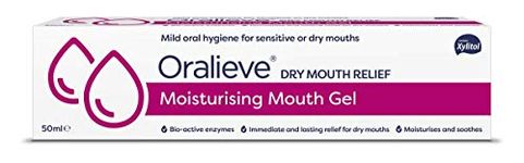 Oralieve Moisturising Dry Mouth Relief Gel, Effective and Lasting Relief From Dry Mouth, Saliva replacement Gel, Single Item 50ml