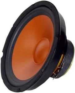 Tech-Lobby 8'' Inch Full Range Audio Speakers, RMS 50W Peak 120W 4 Ohm, Car Vehicle Audio Full Range Drivers, Wide Range Bass Woofer DIY Loudspeaker Replacement -Red