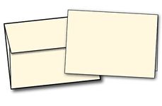 Blank 5" X 7" Greeting Cards and Envelopes - Ivory/Cream - Heavyweight 80lb Cover Paper - Inkjet/Laser Printer Compatible - For Making Invitations, Greeting Cards - 100 Cards & Envelopes